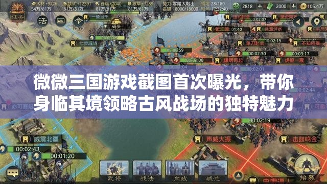 微微三国游戏截图首次曝光，带你身临其境领略古风战场的独特魅力