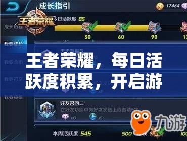 王者荣耀，每日活跃度积累，开启游戏内丰富宝藏的关键钥匙