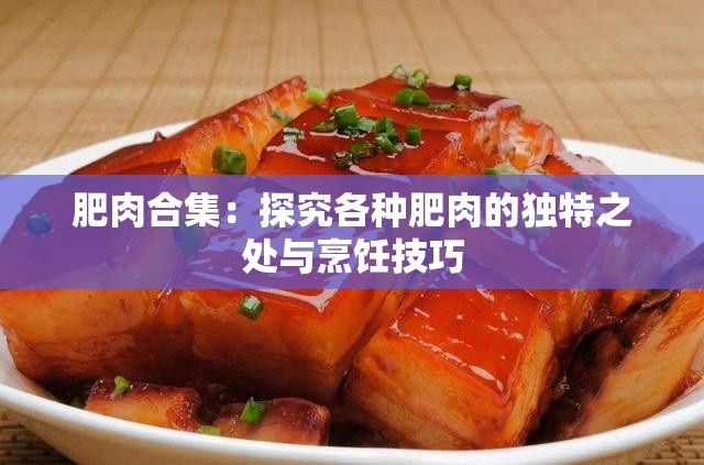 肥肉合集：探究各种肥肉的独特之处与烹饪技巧