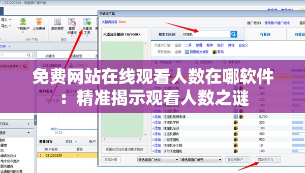 免费网站在线观看人数在哪软件：精准揭示观看人数之谜