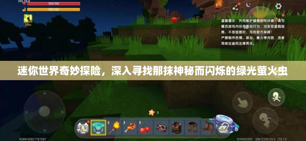 迷你世界奇妙探险，深入寻找那抹神秘而闪烁的绿光萤火虫
