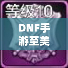 DNF手游至美斗志勋章获取途径及在游戏资源优化管理中的核心价值