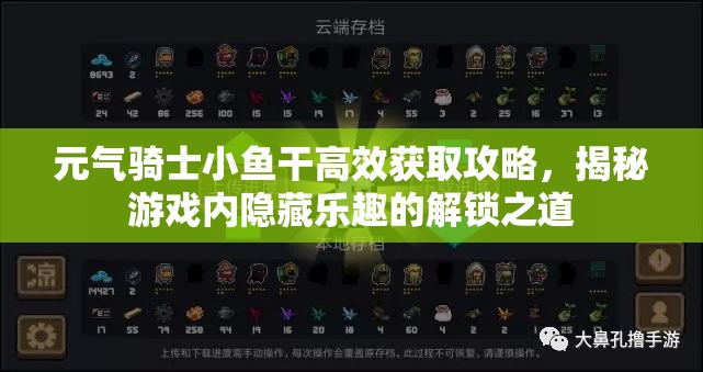 元气骑士小鱼干高效获取攻略，揭秘游戏内隐藏乐趣的解锁之道