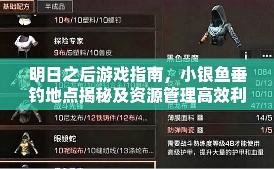 明日之后游戏指南，小银鱼垂钓地点揭秘及资源管理高效利用避浪费策略