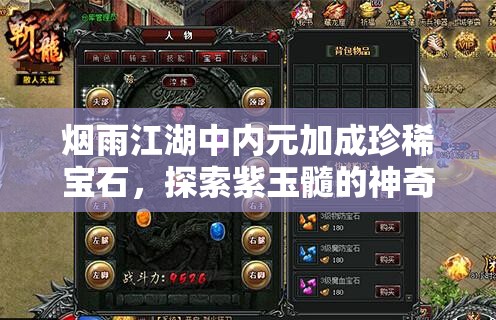 烟雨江湖中内元加成珍稀宝石，探索紫玉髓的神奇力量