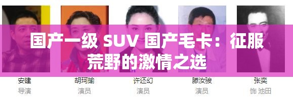 国产一级 SUV 国产毛卡：征服荒野的激情之选