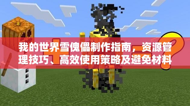 我的世界雪傀儡制作指南，资源管理技巧、高效使用策略及避免材料浪费方法