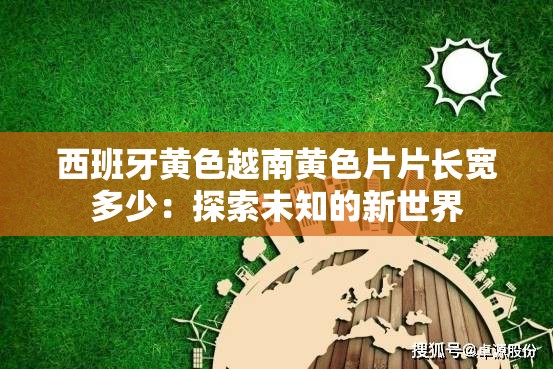 西班牙黄色越南黄色片片长宽多少：探索未知的新世界