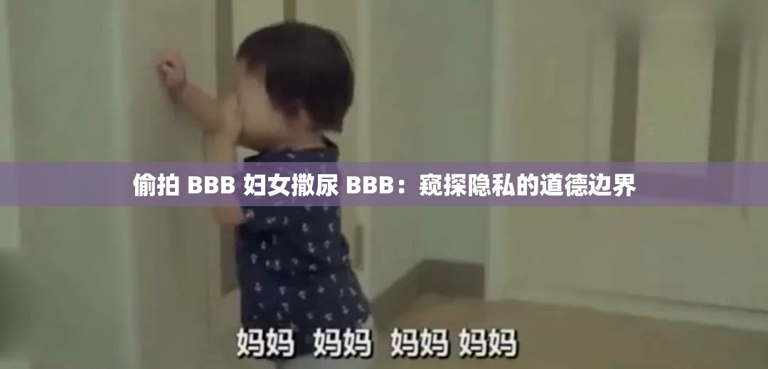 偷拍 BBB 妇女撒尿 BBB：窥探隐私的道德边界