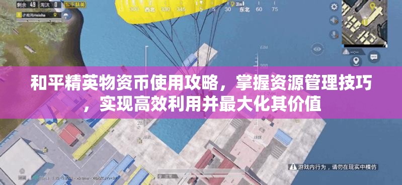 和平精英物资币使用攻略，掌握资源管理技巧，实现高效利用并最大化其价值