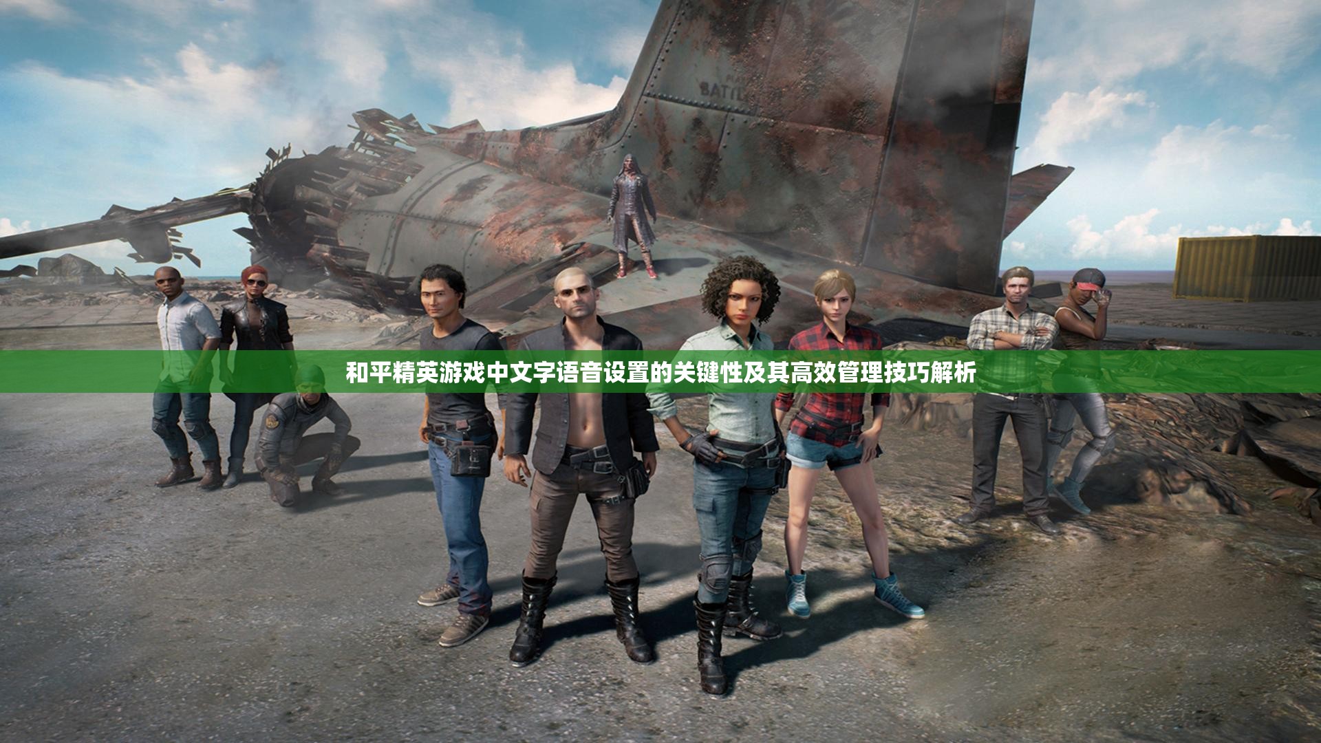 和平精英游戏中文字语音设置的关键性及其高效管理技巧解析