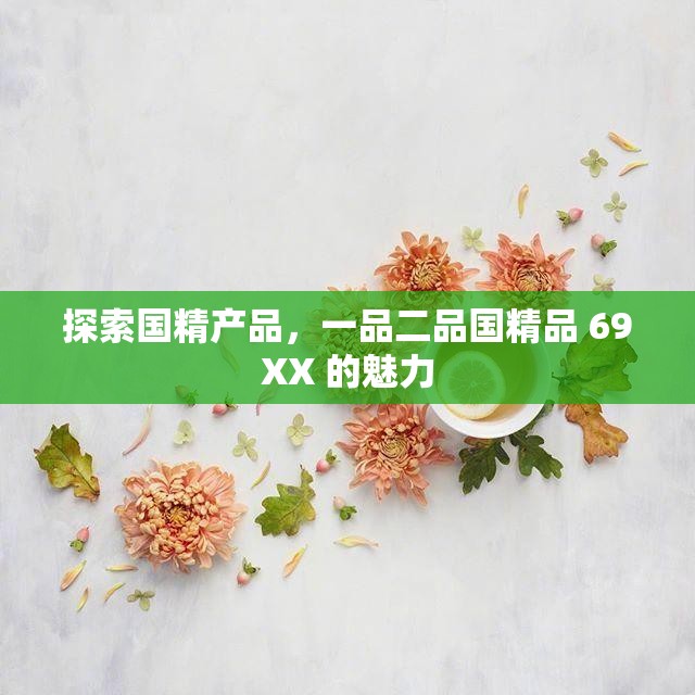 探索国精产品，一品二品国精品 69XX 的魅力