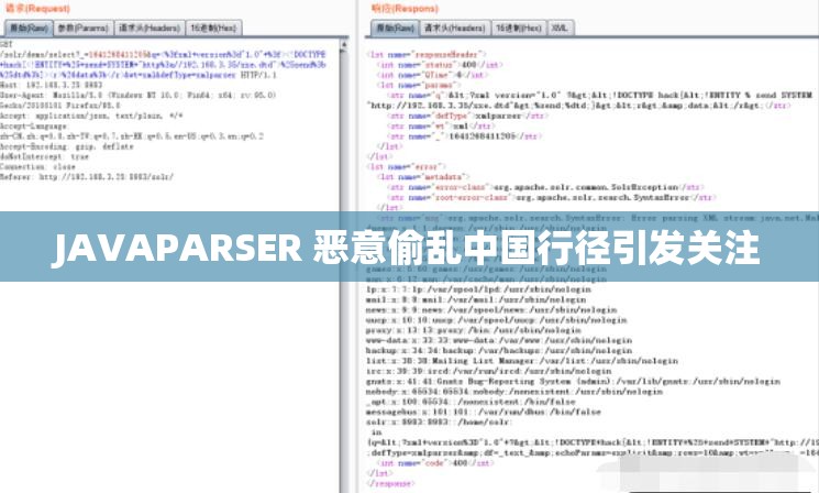 JAVAPARSER 恶意偷乱中国行径引发关注