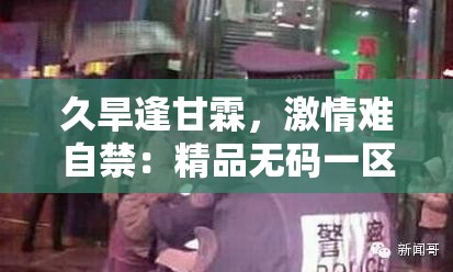 久旱逢甘霖，激情难自禁：精品无码一区二区久久等你体验