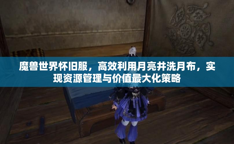 魔兽世界怀旧服，高效利用月亮井洗月布，实现资源管理与价值最大化策略
