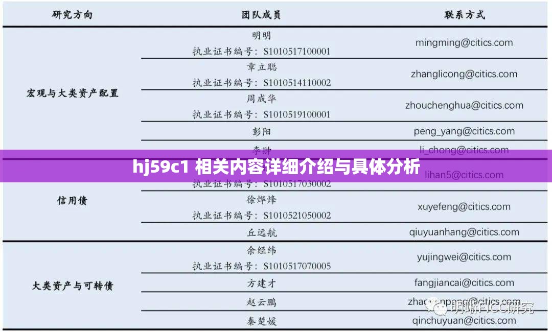 hj59c1 相关内容详细介绍与具体分析