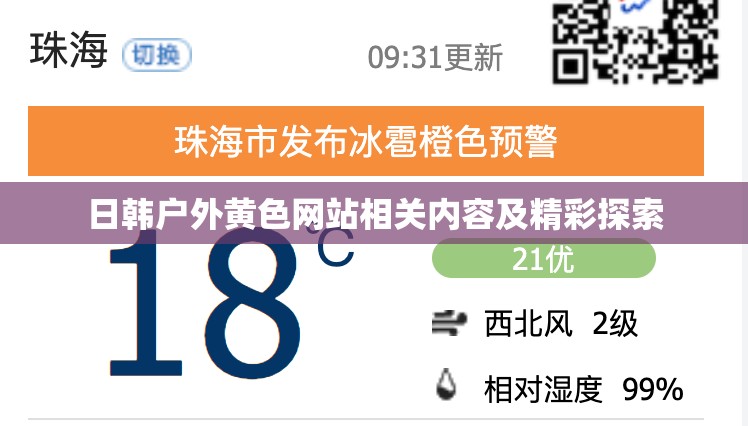 日韩户外黄色网站相关内容及精彩探索