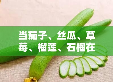 当茄子、丝瓜、草莓、榴莲、石榴在餐桌上相遇会发生什么？