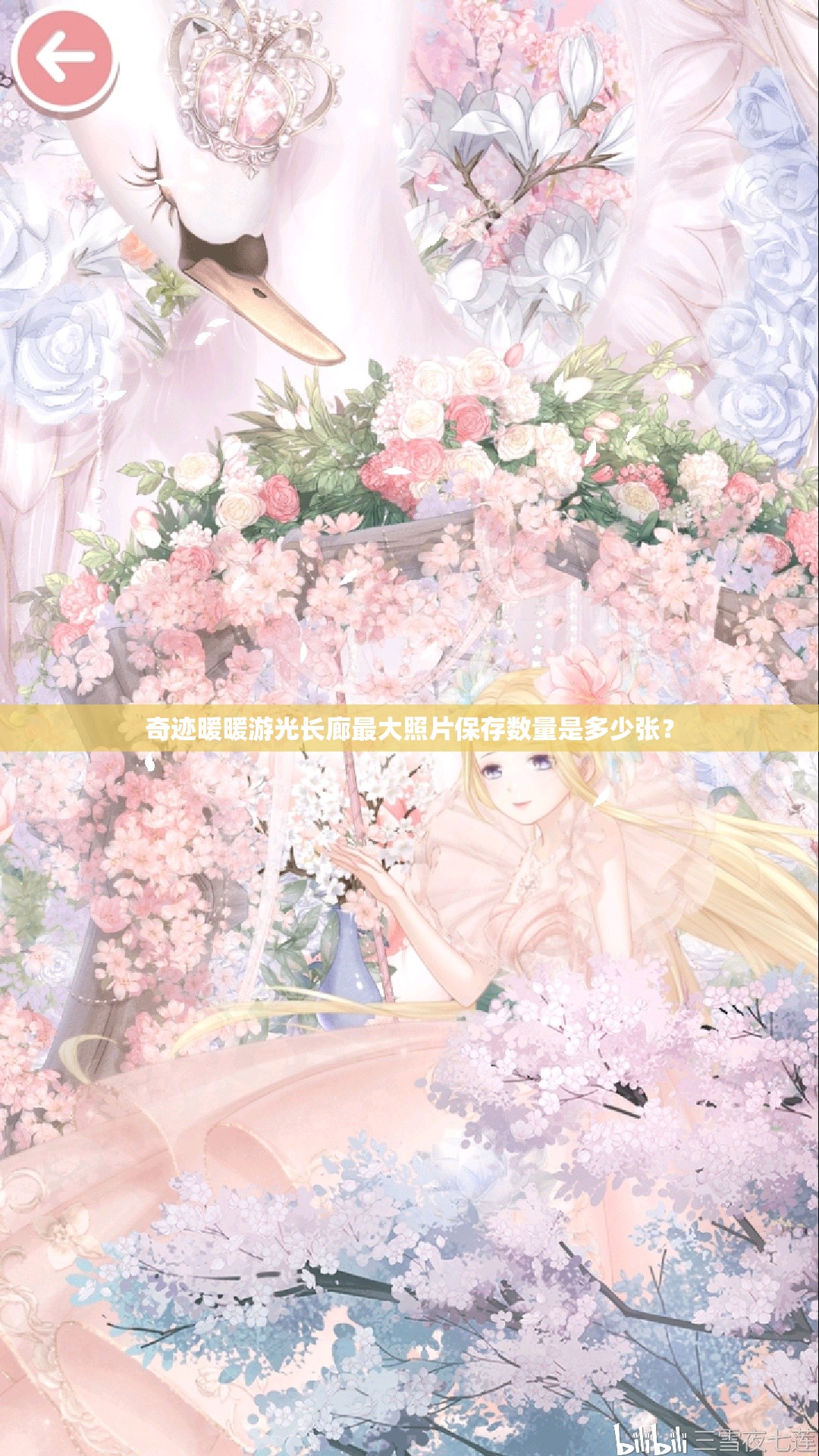 奇迹暖暖游光长廊最大照片保存数量是多少张？