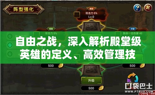 自由之战，深入解析殿堂级英雄的定义、高效管理技巧及其价值最大化策略