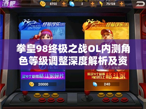 拳皇98终极之战OL内测角色等级调整深度解析及资源管理策略探讨