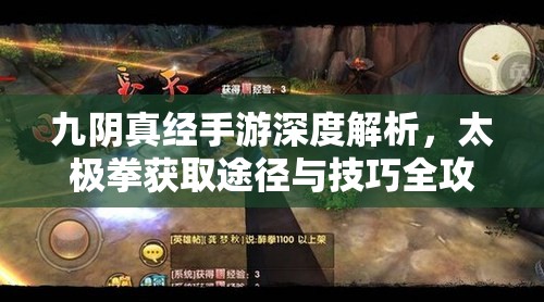 九阴真经手游深度解析，太极拳获取途径与技巧全攻略