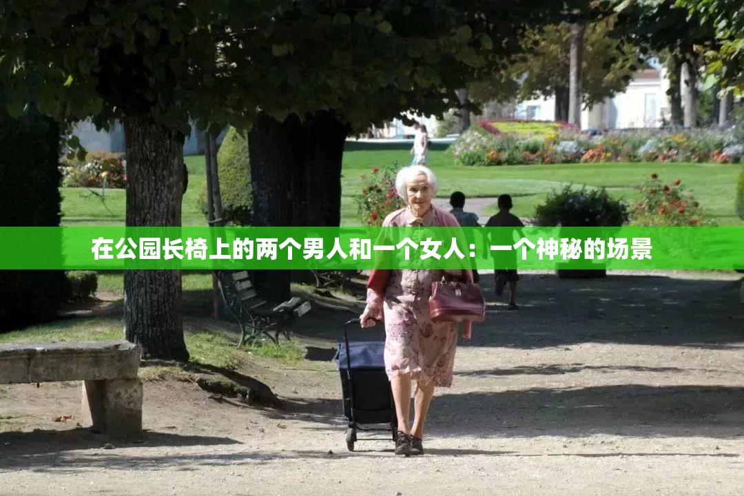 在公园长椅上的两个男人和一个女人：一个神秘的场景