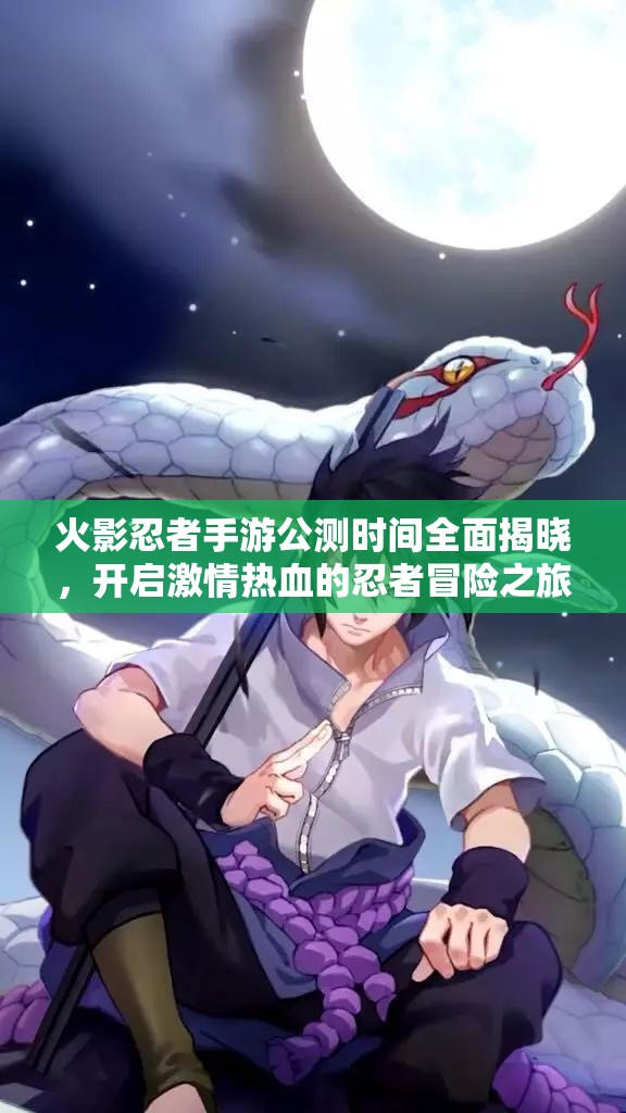 火影忍者手游公测时间全面揭晓，开启激情热血的忍者冒险之旅