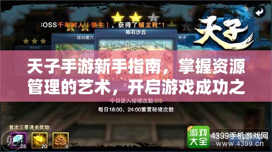 天子手游新手指南，掌握资源管理的艺术，开启游戏成功之路