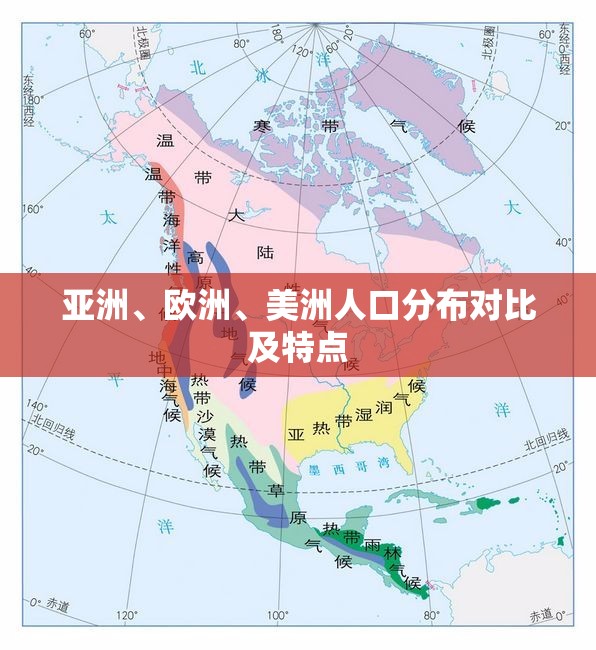 亚洲、欧洲、美洲人口分布对比及特点