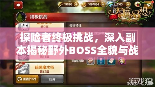 探险者终极挑战，深入副本揭秘野外BOSS全貌与战斗策略