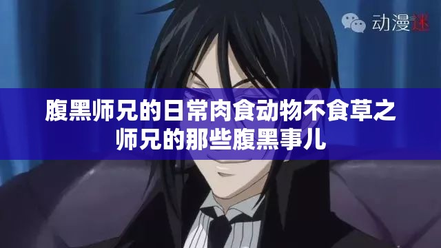 腹黑师兄的日常肉食动物不食草之师兄的那些腹黑事儿