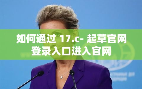 如何通过 17.c- 起草官网登录入口进入官网
