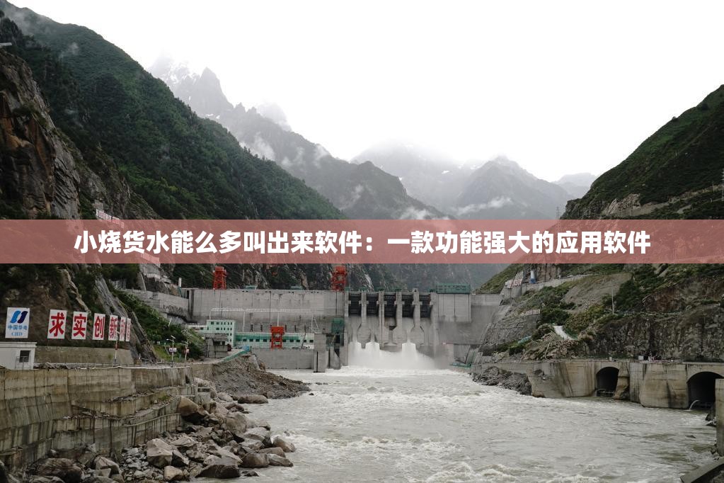 小烧货水能么多叫出来软件：一款功能强大的应用软件