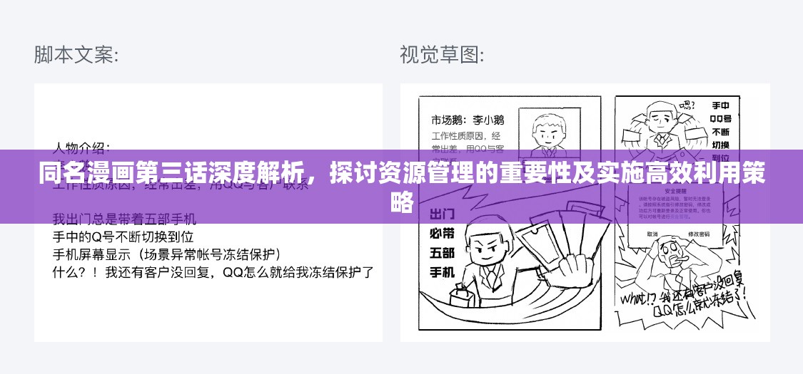 同名漫画第三话深度解析，探讨资源管理的重要性及实施高效利用策略