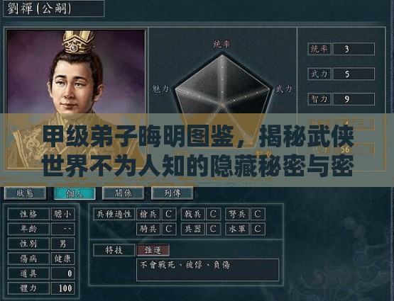 甲级弟子晦明图鉴，揭秘武侠世界不为人知的隐藏秘密与密码