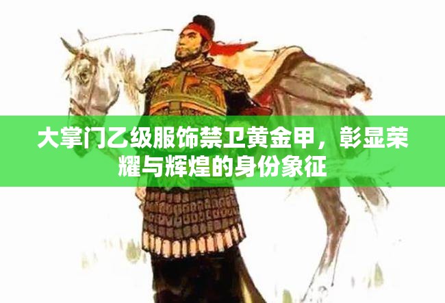 大掌门乙级服饰禁卫黄金甲，彰显荣耀与辉煌的身份象征