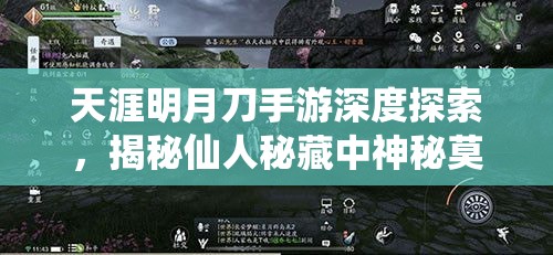 天涯明月刀手游深度探索，揭秘仙人秘藏中神秘莫测的仙人蛊之谜