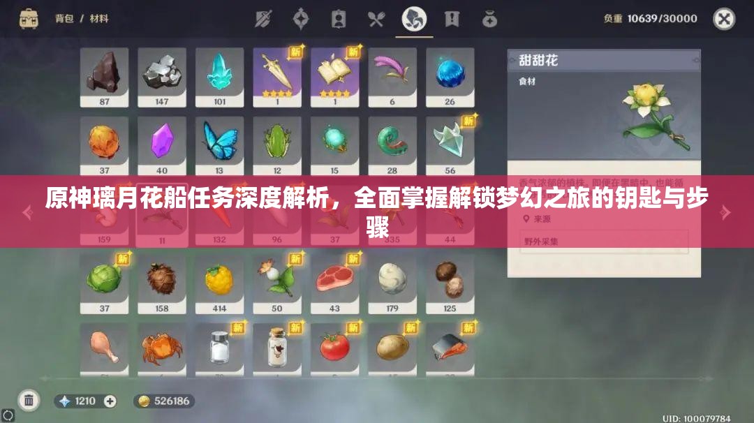 原神璃月花船任务深度解析，全面掌握解锁梦幻之旅的钥匙与步骤