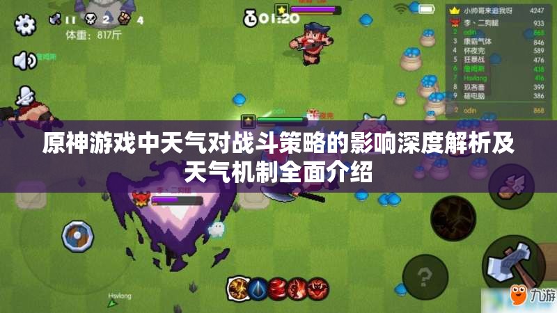 原神游戏中天气对战斗策略的影响深度解析及天气机制全面介绍