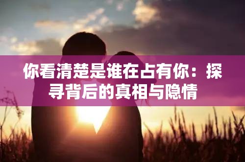 你看清楚是谁在占有你：探寻背后的真相与隐情