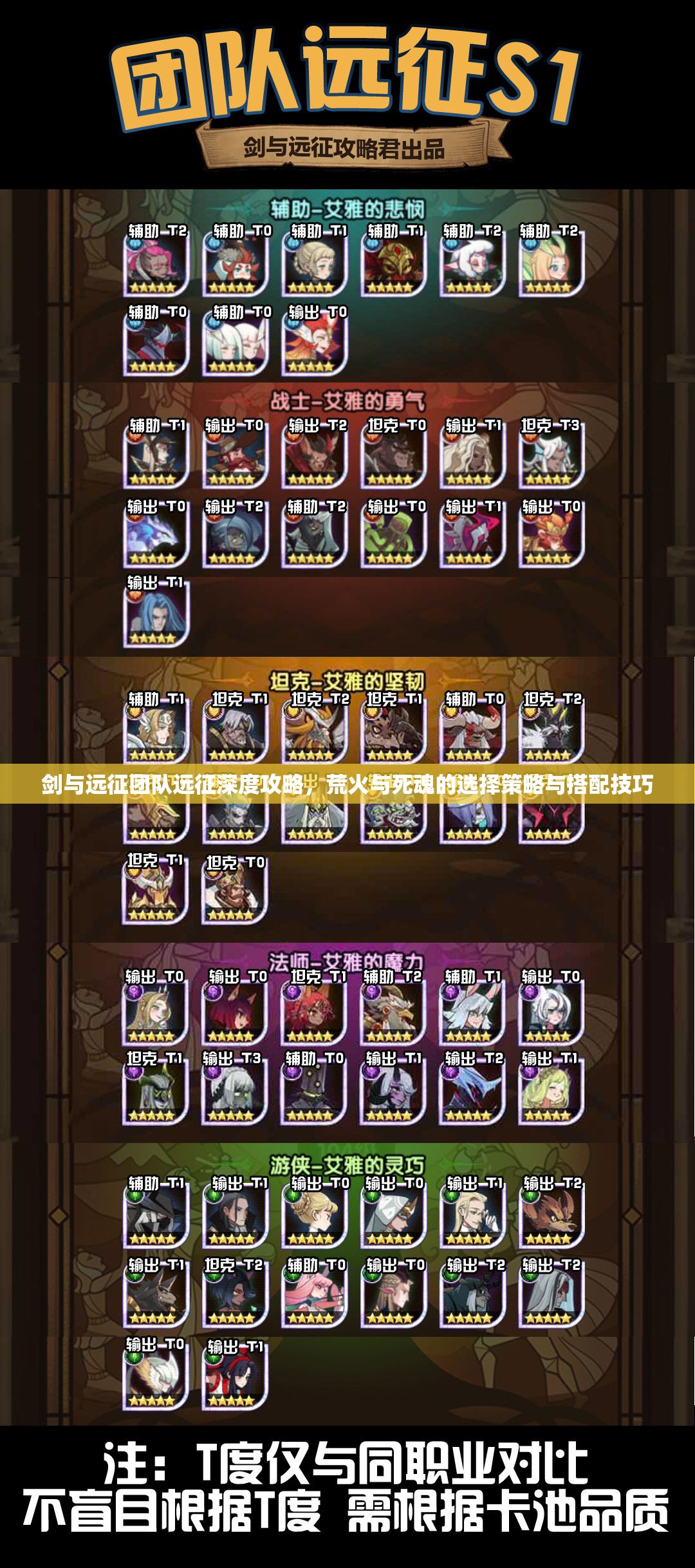 剑与远征团队远征深度攻略，荒火与死魂的选择策略与搭配技巧
