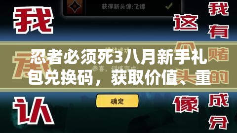 忍者必须死3八月新手礼包兑换码，获取价值、重要性及高效管理技巧解析