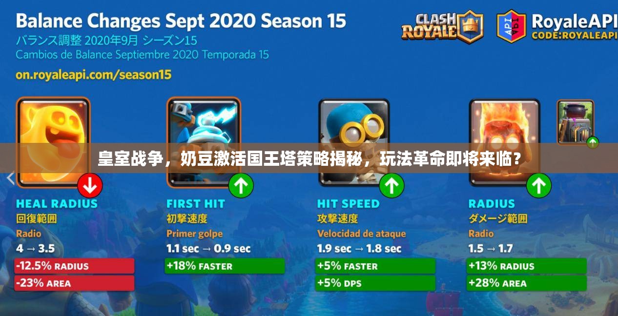 皇室战争，奶豆激活国王塔策略揭秘，玩法革命即将来临？