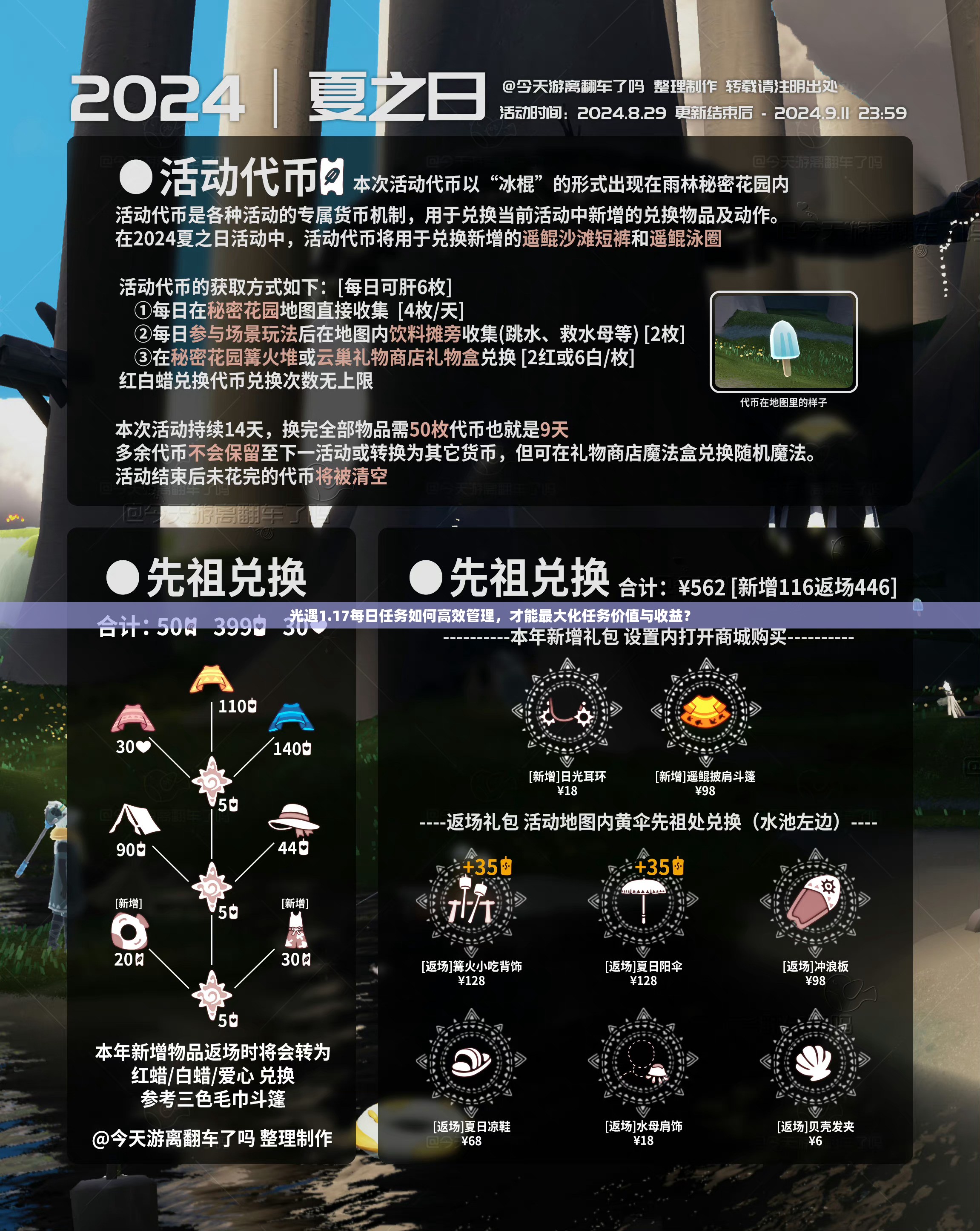 光遇1.17每日任务如何高效管理，才能最大化任务价值与收益？
