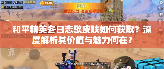 和平精英冬日恋歌皮肤如何获取？深度解析其价值与魅力何在？