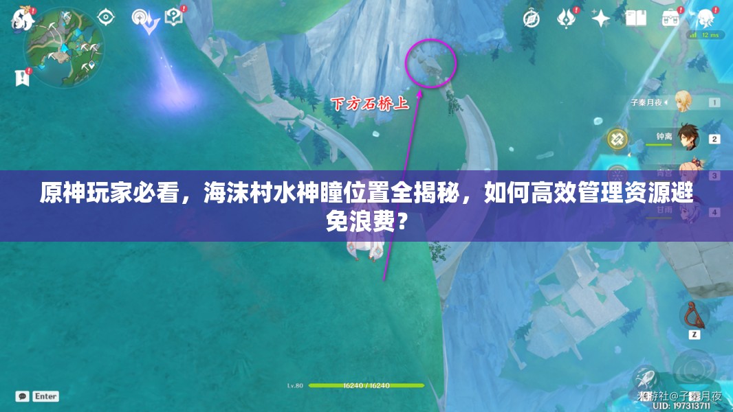 原神玩家必看，海沫村水神瞳位置全揭秘，如何高效管理资源避免浪费？