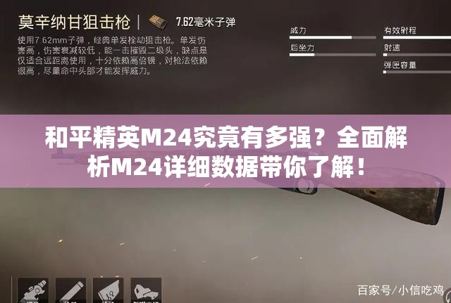 和平精英M24究竟有多强？全面解析M24详细数据带你了解！
